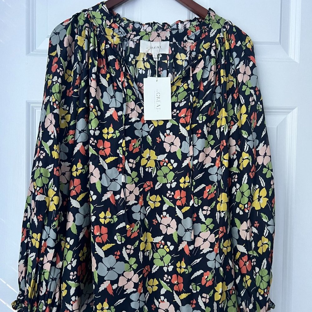 The Great Print Long Sleeve Silk Blouse -The Lyric